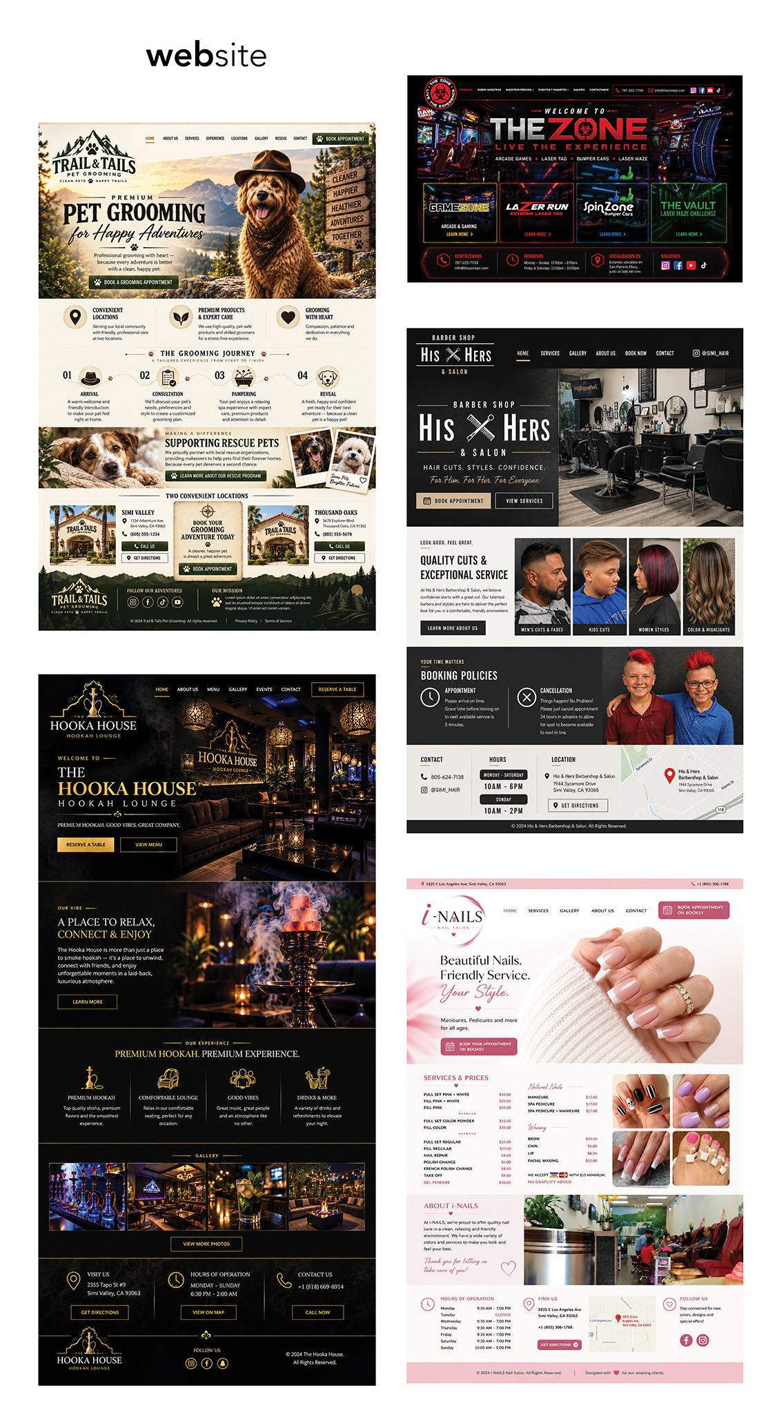 Artistico Haus website design portfolio